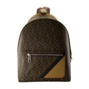 Fendi Diagonal Nagel Ryggsäck Brown, Herr