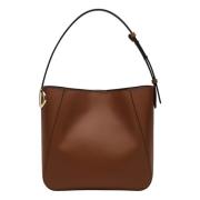 Valentino Garavani Media Vlogo Side Hink Brown, Dam