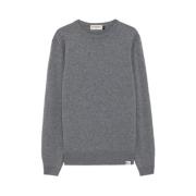 Roy Roger's Grå Ull Kashmir Pullover Sweatshirt Gray, Herr