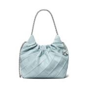 Tory Burch Mini Hobo Axelväska i Mist Blue Blue, Dam