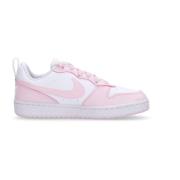 Nike Låg Court Borough Sneaker Vit/Rosa Pink, Dam