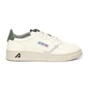 Autry Vita Gröna Sneakers med Mikrohål White, Herr