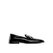 Dior Svarta Läderloafers Eleganta Stiliga Skor Black, Dam