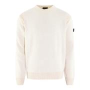 Peuterey Vit Sweater Heren Borras Stilren White, Herr