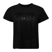 MM6 Maison Margiela Numerisk Frans T-shirt Vår-Sommar 2025 Black, Dam