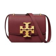 Tory Burch Bordeaux Hammare Läder Axelväska Red, Dam