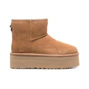 UGG Svart Mocka Plattform Boot Brown, Dam