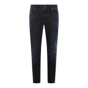 7 For All Mankind Slimmy Tapered Stretch Tek Jeans Blue, Herr