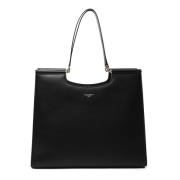 Dolce & Gabbana Svart Läder Toteväska Black, Dam