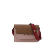 Marni Multifärgat Läder Mini Trunk Axelväska Multicolor, Dam