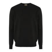 Woolrich Lambswool Crewneck Sweater Black, Herr