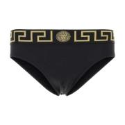 Versace Svart stretch nylon briefs Black, Herr