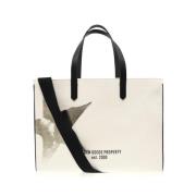 Golden Goose California Star Logo Tote Bag White, Dam