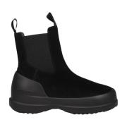 Moon Boot Mocka Chelsea Boots med Chunky Sula Black, Dam