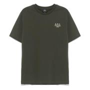 A.p.c. Bomull T-shirt med Designers kod Green, Herr