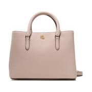 Ralph Lauren Marcy Logo Tote Bag Pink, Dam