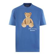 Palm Angels Bear In Mind T-Shirt Blue, Herr