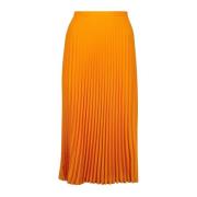 MM6 Maison Margiela Orange Plisserad Kjolar Orange, Dam