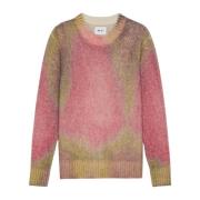 Nn07 Gradient Print Alpaca Blend Sweater Multicolor, Herr