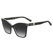 Love Moschino Svart Acetat Dam Solglasögon Black, Dam