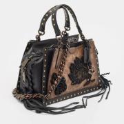 Coach Pre-owned Pre-owned Canvas handvskor Black, Dam