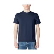 Suns Blå Polyester Herr T-shirt Vår/Sommar Kollektion Blue, Herr