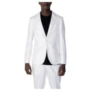 Antony Morato Slim Fit Linne Kostymjacka Vår/Sommar White, Herr