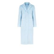 Rinascimento Single-Breasted Coat Blue, Dam