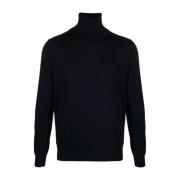 Laneus Turtle Neck Pullover Sweater Blue, Herr