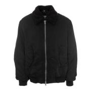 Closed Nylon Flygjacka med Teddykrage Black, Herr