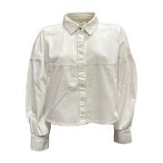 Frame Bubble Shirt Jeansjacka White, Dam