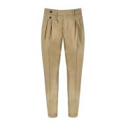 Manuel Ritz Beige Baggy Fit Bomullbyxor Beige, Herr