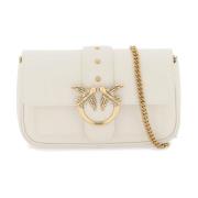 Pinko Love Pocket Simply Crossbody Väska White, Dam