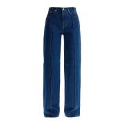 Darkpark Vikt Effekt Straight Jeans Blue, Dam