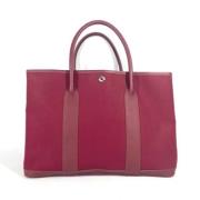 Hermès Vintage Pre-owned Canvas handvskor Red, Dam