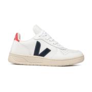 Veja Vita Lädersneakers med Gummisula White, Dam