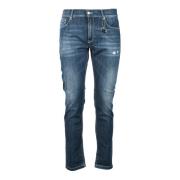 Daniele Alessandrini Herr Jeans 98% Bomull 2% Elastan Blue, Herr