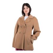 Sportmax Beige Jacka Stilfull Modell Beige, Dam