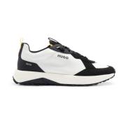 Hugo Boss Vit Runner Sneakers Logotyp Gummisula White, Herr