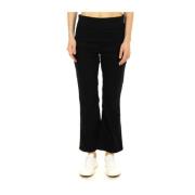 Free People Svarta Cropped Jeans Black, Dam