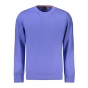 Hugo Boss Blå Långärmad Sweatshirt Broderad Logotyp Blue, Herr