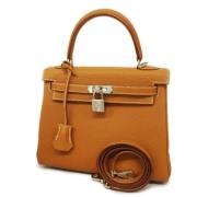 Hermès Vintage Pre-owned Laeder handvskor Yellow, Dam