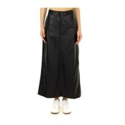 Free People City Slicker Vegan Maxi Kjol Black, Dam