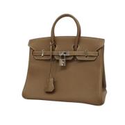 Hermès Vintage Pre-owned Laeder handvskor Beige, Dam