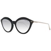 Tom Ford Svarta Kvinnors Cat Eye Solglasögon Black, Dam