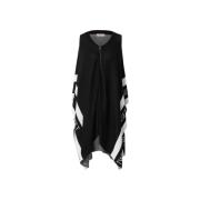 Twinset Stickad Cape Poncho Black, Dam