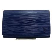 Louis Vuitton Vintage Pre-owned Laeder plnbcker Blue, Dam