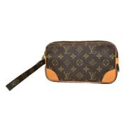 Louis Vuitton Vintage Pre-owned Canvas kuvertvskor Brown, Dam