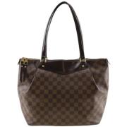 Louis Vuitton Vintage Pre-owned Canvas axelremsvskor Brown, Dam