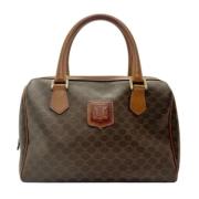 Celine Vintage Pre-owned Canvas handvskor Brown, Dam